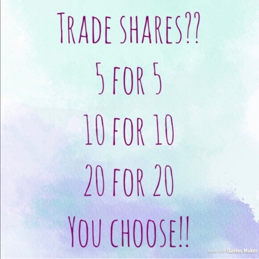 💜 SHARES FOR SHARES 💜